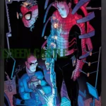 قاب پوستر با طرح جلد کمیک "The Amazing Spider-Man" که الکترو با هاله‌ای از انرژی زرد در اطرافش و مرد عنکبوتی را در حال آماده شدن برای مبارزه نشان می‌دهد. لوگوی مارول و عنوان "The Amazing Spider-Man" در بالای تصویر و نام نویسندگان/طراحان در پایین آن قرار دارد.